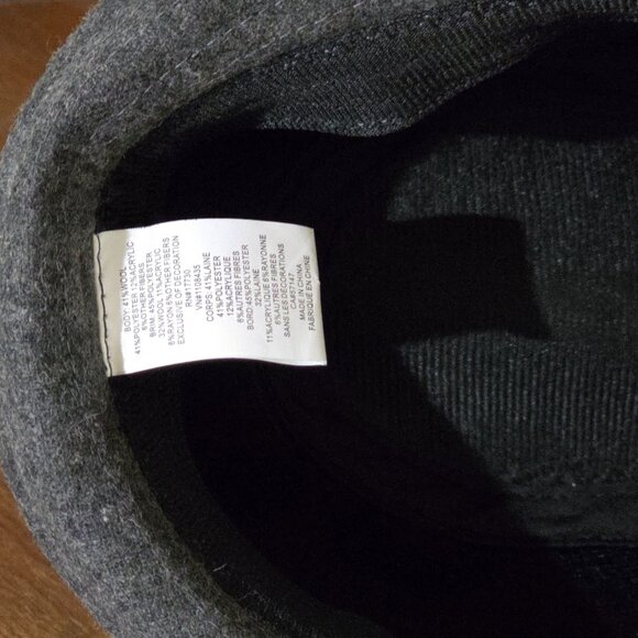 Mens Plaid Wool Fedora Hat Classic Checkered Red Black Gray Casual - Picture 7 of 8